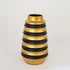 VAZA CERAMIC BLACK  GOLD 14x14x25cm/ CODE 752-20068