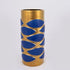 VAZO CERAMIC BLUE - GOLD 13x13x31cm/ CODE 752-20173