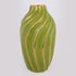 VAZO CERAMIC GREEN - GOLD 17x17x30.5cm/ CODE 752-20185