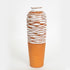 VAZO CERAMIC TERRACOTA - WHITE 13.1x13.1x17.7cm/ CODE 752-20232