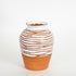 VAZO CERAMIC TERRACOTA - WHITE 15.6x15.6x19.8cm/ CODE 752-20234