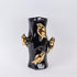 VAZO CERAMIC BLACK - GOLD 20x20x31cm/ CODE 752-20407