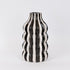 VAZO CERAMIC BLACK - WHITE 18x18x31.5cm/ CODE 752-20426