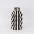 VAZO CERAMIC BLACK - WHITE 21x21x38cm/ CODE 752-20427
