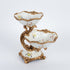 MBAJTESE EMBELSIRASH, POLYRESIN WHITE - GOLD 24x19x26cm / CODE 752-21012