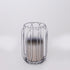 SHADAN  WITH SIVER GLASS METAL CHROME 1 POSITION 19x19x26cm/ CODE 752-24035