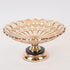FRUTIERE METAL WITH GLASS GOLD 30x18cm/ CODE  754-11020