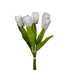 BUQETE 5 BRANCHES WHITE 37cm / CODE  758-10066