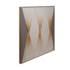 PANORAME CANVAS  RHOMBUSES WHITE-GOLD-GRAY 102x4.5x102cm/CODE 812-10039