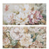 PANORAME S/2  WITH FLOWERS WHITE - PINK - GREEN 40x80cm/CODE 812-20113