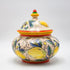 VAZO CERAMIC BEIGE-WITH LEMOS 20.5x20.5x22cm/ CODE 819-00183