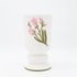 VAZO PORCELAIN WHITE WITH FLOWERS 15x14.5x27.2cm/ CODE 819-00211