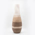 VAZO CERAMIC ECRU-BEIGE-BROWN 21x21x58.5cm/ CODE 819-00291