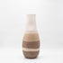 VAZO CERAMIC ECRU-BEIGE-BROWN 18x18x44.5cm/ CODE 819-00292