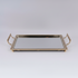 TABAKA  METAL WITH MIRROR GOLD  40x22cm/CODE 819-00971B