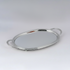 TABAKA, METAL WITH MIRROR SILVER 27x45cm / CODE 819-00974A