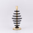 DEKOR CANDLE HOLDER  GLASS & METAL GOLD 10x27cm/ CODE 819-00982