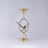 DEKOR CANDLE HOLDER METALLIC GOLD 19x25cm/ CODE 819-01022