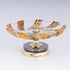 MBAJTESE EMBELSIRASH GLASS WITH METAL GOLD 32x20cm/CODE 819-01034