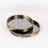 TABAKA WITH MIRROR GREY - GOLD 40x40x4cm / CODE 819-01159A