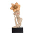 FIGURINE SCULPTURE WOMAN WITH FLOWER  16.5x10x40.5cm/CODE 819-01197