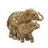 DEKOR ELEPHANTS GOLD 14x8x12cm/ CODE 819-01205
