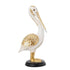 DEKOR PELICAN WHITE-GOLD 13.5x9.5x27.5cm/ CODE 819-01216