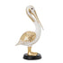 DEKOR PELICAN WHITE-GOLD 18x11.5x33cm / CODE 819-01217