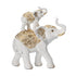 DEKOR ΕLEPHANT WHITE-GOLD 26χ11χ19.5cm / CODE 819-01221