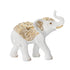 DEKOR ΕLEPHANT WHITE-GOLD 21.5x9.5x20cm/CODE 819-01223