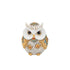 BUF OWL WHITE-GOLD 10x6x12cm/CODE 819-01227