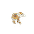 DEKOR ELEPHANT  WHITE-GOLD 14x5x12cm/ CODE 819-01232