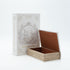 LIBER KUTI SETS/2 WOODEN WHITE 27x18x7cm / 21x13x5cm /CODE 819-01349