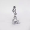 DEKOR,  SCULPTURE FIGURE  SILVER 12x8x24cm/ Code 819-01372