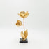 DEKOR FLOWERS POLYRESIN GOLD - BLACK 10.5x10.5x27.5cm/CODE 819-01427