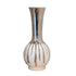 VAZO CERAMIC WHITE-SILVER 21x21x46cm/CODE 819-01503