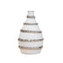 VAZO CERAMIC WHITE-SILVER 16x16x25.5cm /CODE 819-01513