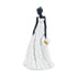 FIGURINE FEMALE WITH HAT GOLD POLYRESIN WHITE - BLACK 16x14x28.5cm/CODE 819-01612