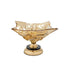 PLATE GLASS - METALLIC GOLD - BLACK 18x18x17cm /CODE 819-01729