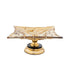 PLATE GLASS - METALLIC GOLD - BLACK 30x30x15cm/CODE 819-01732