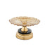 MBAJTESE EMBELSIRSASH GLASS - METALLIC GOLD - BLACK 17.5x17.5x10.5cm/CODE 819-01733