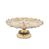 PLATE GLASS - METALLIC GOLD - BLACK 33x33x13cm/CODE 819-01734