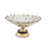 PLATE GLASS - METALLIC GOLD - BLACK 35x35x17cm/CODE 819-01736