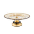 PLATE GLASS - METALLIC GOLD - BLACK 32x32x12cm/CODE 819-01738