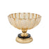 Frutjere BOWL GLASS - METALLIC GOLD - BLACK 24x24x19cm/CODE 819-01746