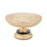 MBAJTESE EMBELSIRASH GLASS - METALLIC GOLD - BLACK 25x25x14cm/CODE 819-01749