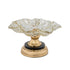Frutjere BOWL GLASS - METALLIC GOLD - BLACK 23,5x23,5x13cm/CODE 819-01751