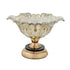 Frutjere BOWL GLASS - METALLIC GOLD - BLACK 25x25x18cm/CODE 819-01754