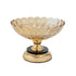 Frutjere BOWL GLASS - METALLIC GOLD - BLACK 25x25x18cm/CODE 819-01755
