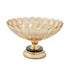 Frutjere BOWL GLASS - METALLIC GOLD - BLACK 32x32x16cm/CODE 819-01756